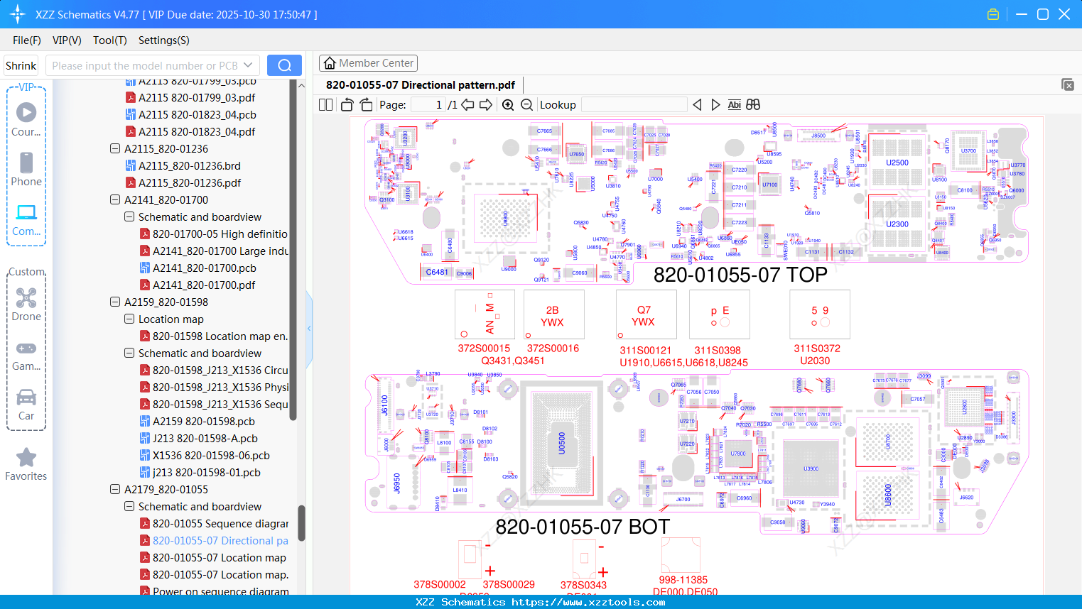 Laptop Apple 820-01055-07 Directional Pattern